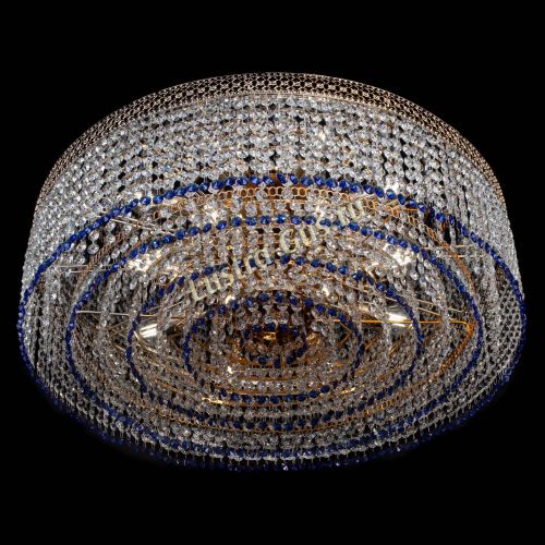 Люстра Венеция Капель №8 оптикон синяя в Симферополе Гусь Хрустальный