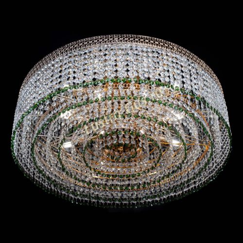 Люстра Венеция Капель №8 оптикон зеленая в Симферополе Гусь Хрустальный