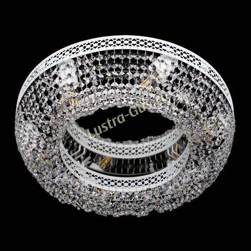 Люстра Венеция Кольцо №6 белая в Симферополе Гусь Хрустальный