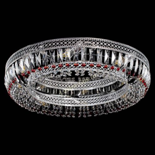 Люстра Венеция Кольцо №8 пластинка красная в Симферополе Гусь Хрустальный