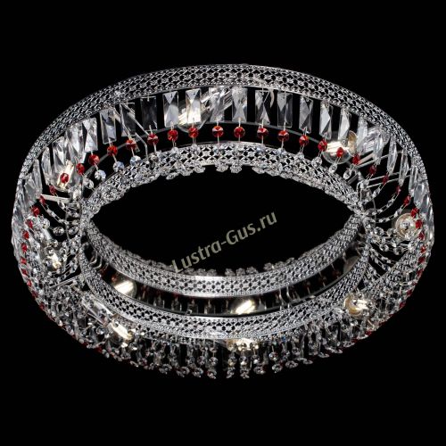 Люстра Венеция Кольцо №8 пластинка красная в Симферополе Гусь Хрустальный