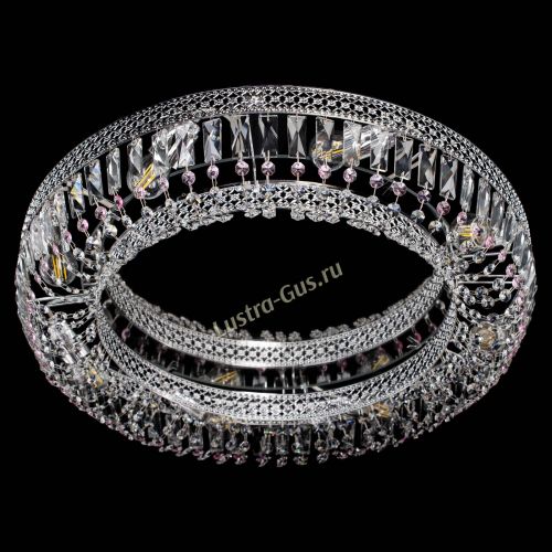 Люстра Венеция Кольцо №8 пластинка розовая в Симферополе Гусь Хрустальный