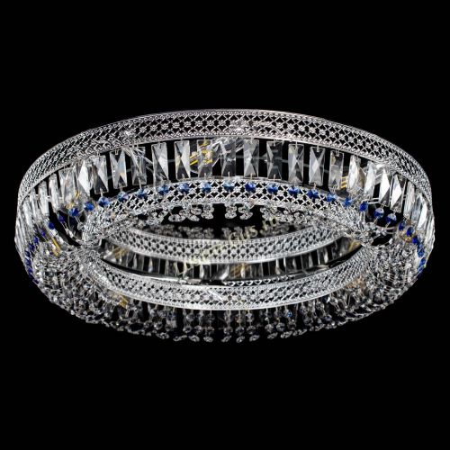 Люстра Венеция Кольцо №8 пластинка синяя в Симферополе Гусь Хрустальный