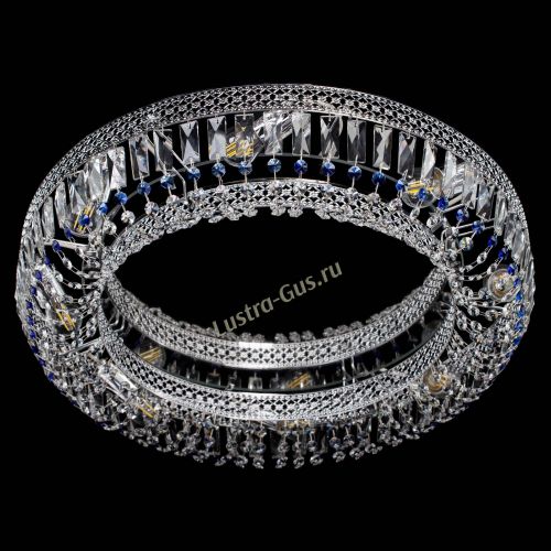 Люстра Венеция Кольцо №8 пластинка синяя в Симферополе Гусь Хрустальный