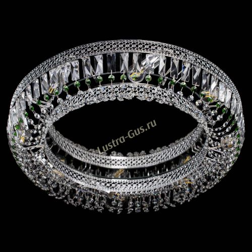 Люстра Венеция Кольцо №8 пластинка зеленая в Симферополе Гусь Хрустальный