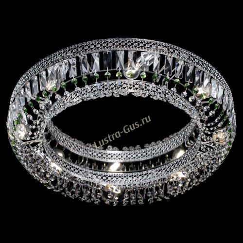 Люстра Венеция Кольцо №8 пластинка зеленая в Симферополе Гусь Хрустальный