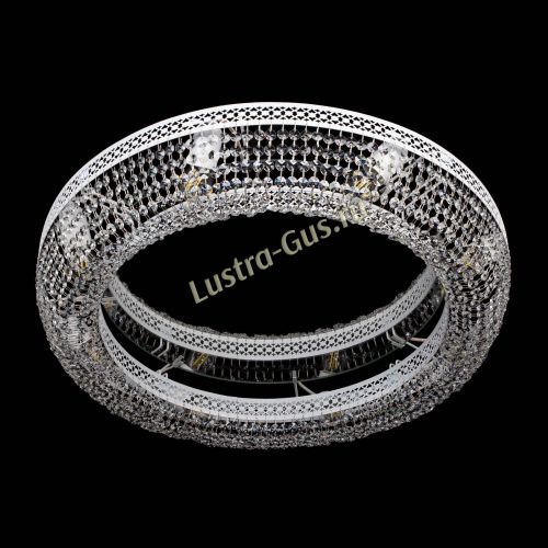 Люстра Венеция Кольцо №8 белая в Симферополе Гусь Хрустальный