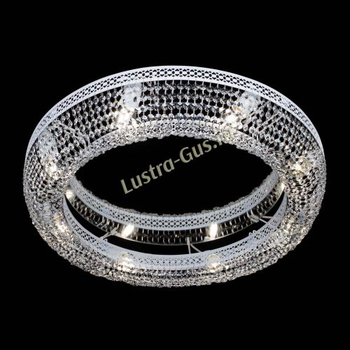 Люстра Венеция Кольцо №8 белая в Симферополе Гусь Хрустальный