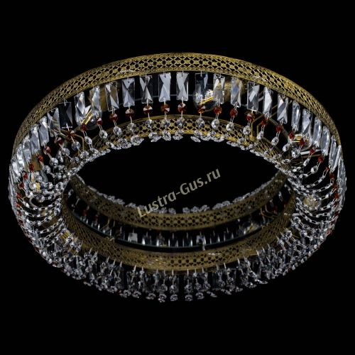 Люстра Венеция Кольцо №8 пластинка под бронзу Чайная в Симферополе Гусь Хрустальный