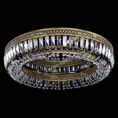 Люстра Венеция Кольцо №8 пластинка под бронзу Черная в Симферополе Гусь Хрустальный