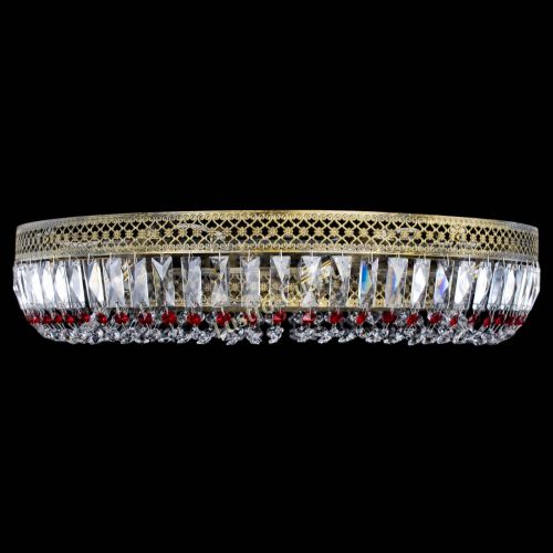 Люстра Венеция Кольцо №8 пластинка под бронзу Красная в Симферополе Гусь Хрустальный