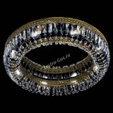 Люстра Венеция Кольцо №8 пластинка под бронзу Синяя в Симферополе