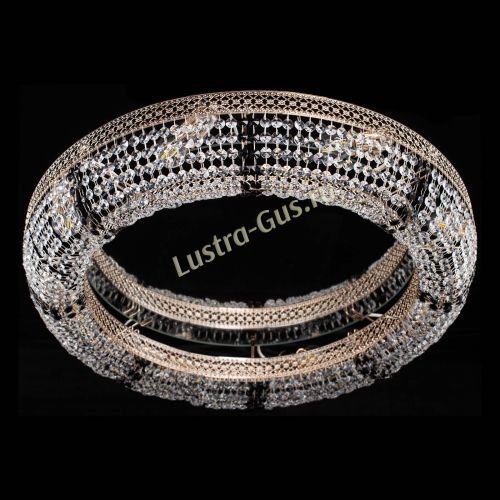 Люстра Венеция Кольцо №8 черная в Симферополе Гусь Хрустальный