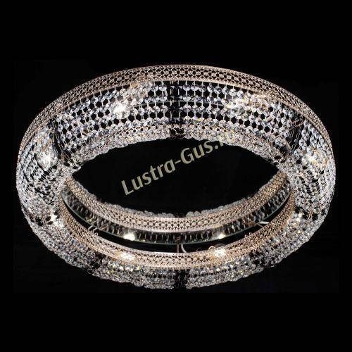 Люстра Венеция Кольцо №8 черная в Симферополе Гусь Хрустальный