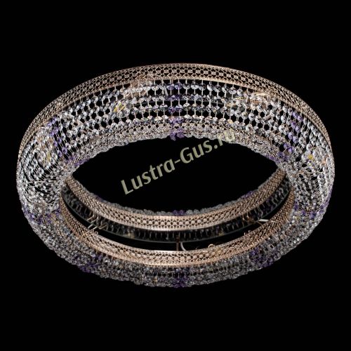 Люстра Венеция Кольцо №8 фиолетовая в Симферополе Гусь Хрустальный