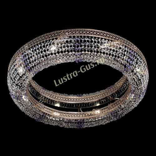 Люстра Венеция Кольцо №8 фиолетовая в Симферополе Гусь Хрустальный