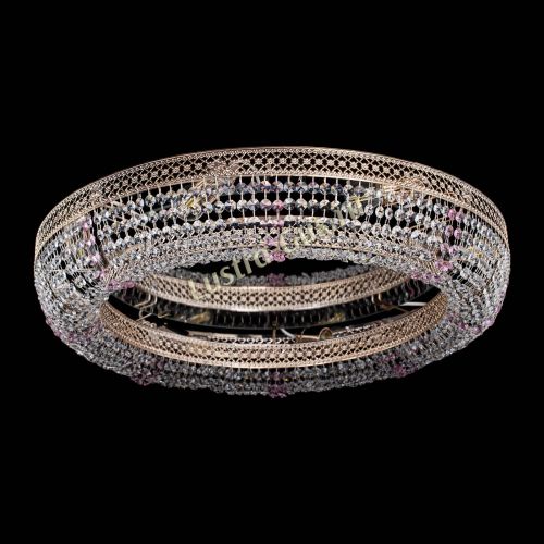 Люстра Венеция Кольцо №8 розовая в Симферополе Гусь Хрустальный