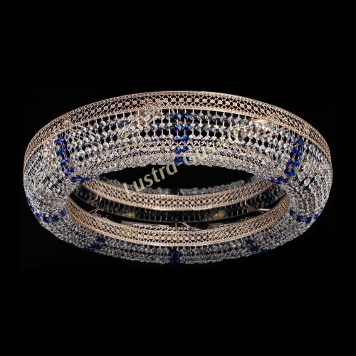 Люстра Венеция Кольцо №8 синее в Симферополе Гусь Хрустальный