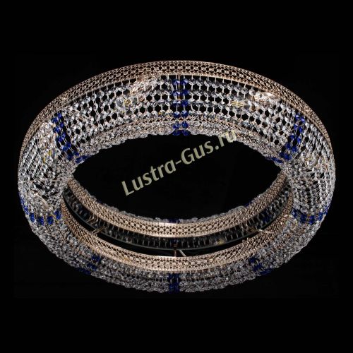 Люстра Венеция Кольцо №8 синее в Симферополе Гусь Хрустальный