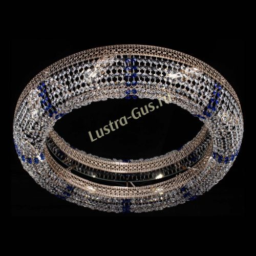 Люстра Венеция Кольцо №8 синее в Симферополе Гусь Хрустальный