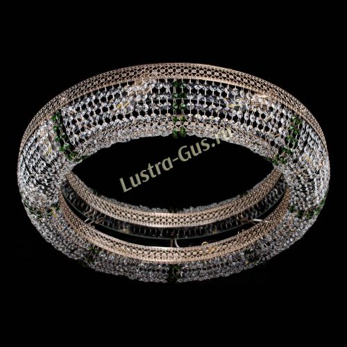 Люстра Венеция Кольцо №8 зеленое в Симферополе Гусь Хрустальный