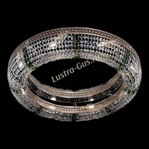 Люстра Венеция Кольцо №8 зеленое в Симферополе Гусь Хрустальный