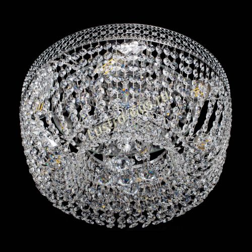 Люстра Венеция Кольцо конус 400 мм в Симферополе Гусь Хрустальный