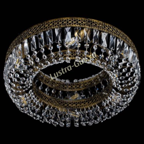 Люстра Венеция Кольцо пластинка под бронзу в Симферополе Гусь Хрустальный