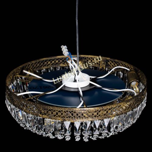 Люстра Венеция Кольцо пластинка под бронзу в Симферополе Гусь Хрустальный