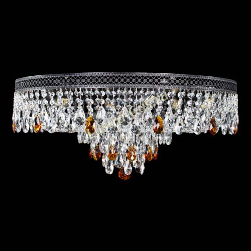 Люстра Венеция Кольцо Черная №8 чайная в Симферополе Гусь Хрустальный