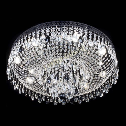 Люстра Венеция Кольцо Черная №8 черная в Симферополе Гусь Хрустальный