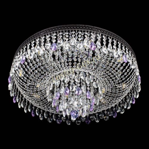 Люстра Венеция Кольцо Черная №8 фиолетовая в Симферополе Гусь Хрустальный
