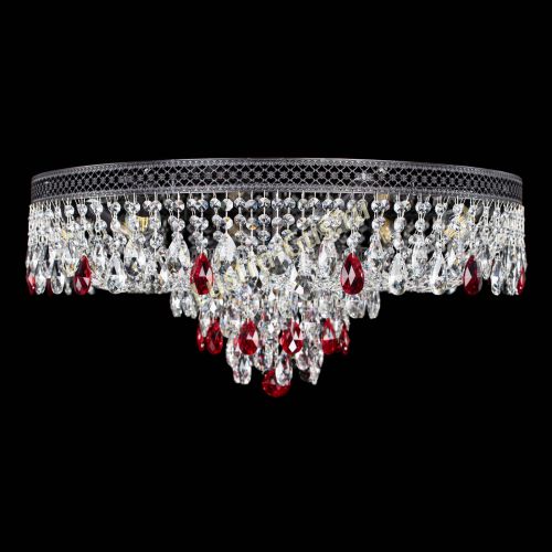 Люстра Венеция Кольцо Черная №8 красная в Симферополе Гусь Хрустальный
