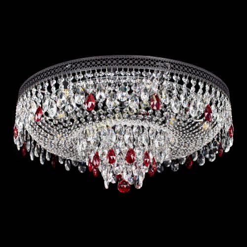 Люстра Венеция Кольцо Черная №8 красная в Симферополе Гусь Хрустальный