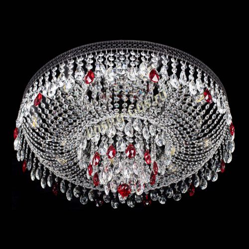 Люстра Венеция Кольцо Черная №8 красная в Симферополе Гусь Хрустальный