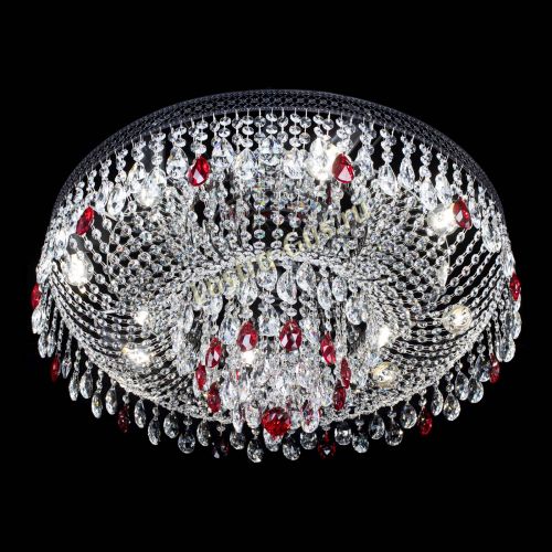 Люстра Венеция Кольцо Черная №8 красная в Симферополе Гусь Хрустальный