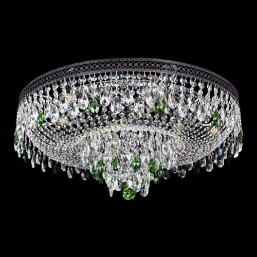 Люстра Венеция Кольцо Черная №8 зеленая в Симферополе Гусь Хрустальный