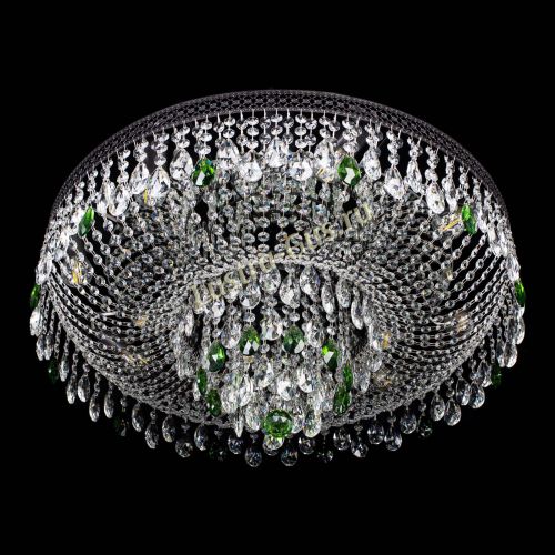 Люстра Венеция Кольцо Черная №8 зеленая в Симферополе Гусь Хрустальный