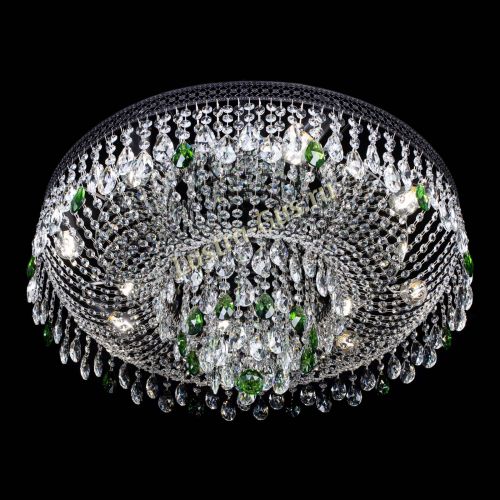Люстра Венеция Кольцо Черная №8 зеленая в Симферополе Гусь Хрустальный