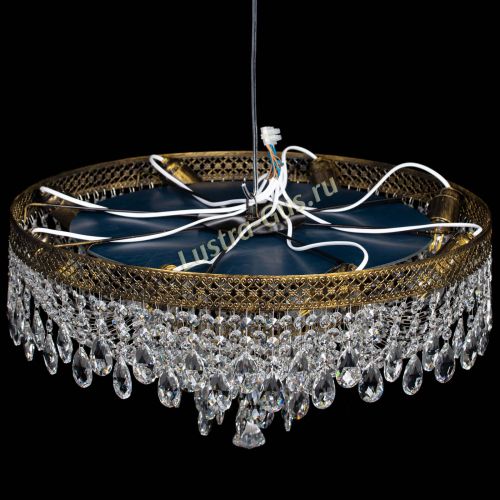 Люстра Венеция Кольцо журавлик №8 под бронзу в Симферополе Гусь Хрустальный