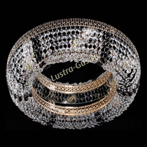 Люстра Венеция Кольцо черная в Симферополе Гусь Хрустальный