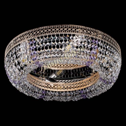 Люстра Венеция Кольцо фиолетовая в Симферополе Гусь Хрустальный