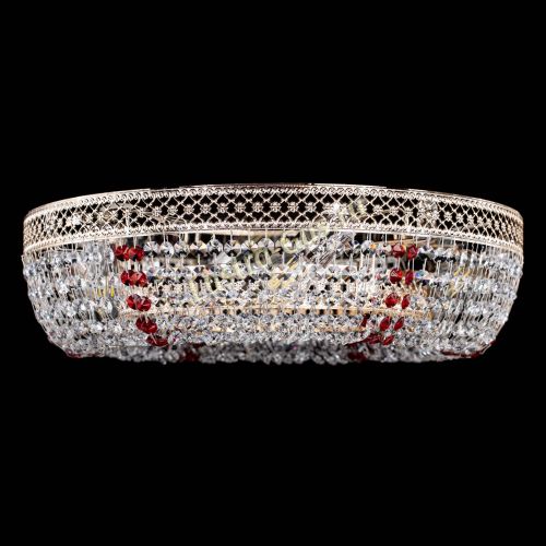 Люстра Венеция Кольцо красная в Симферополе Гусь Хрустальный