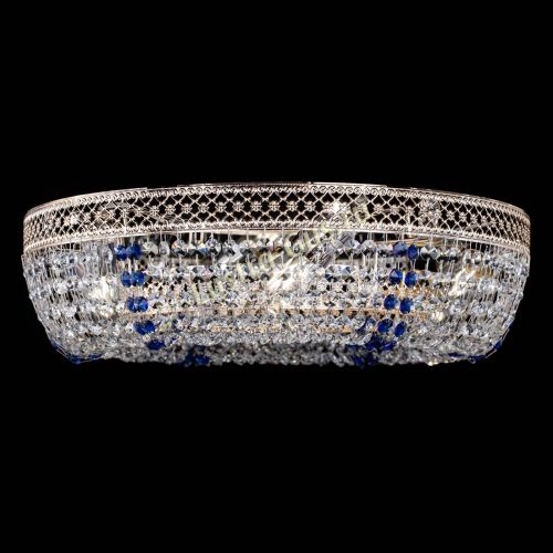 Люстра Венеция Кольцо синяя в Симферополе Гусь Хрустальный