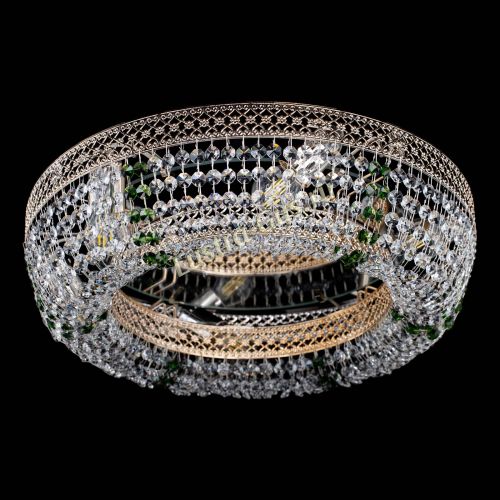 Люстра Венеция Кольцо зеленая в Симферополе Гусь Хрустальный