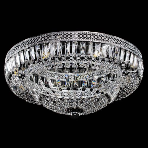 Люстра Венеция Купол пластинка 600 Черная в Симферополе Гусь Хрустальный