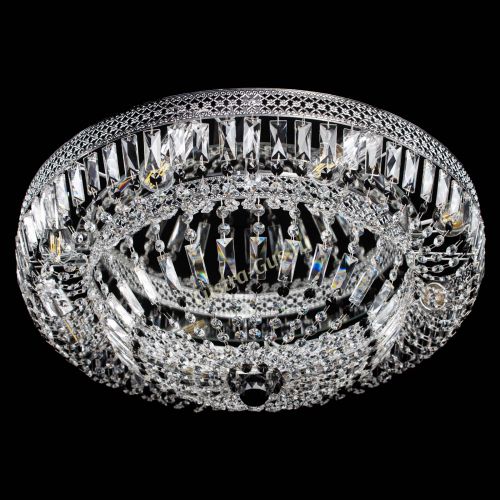 Люстра Венеция Купол пластинка 600 Черная в Симферополе Гусь Хрустальный