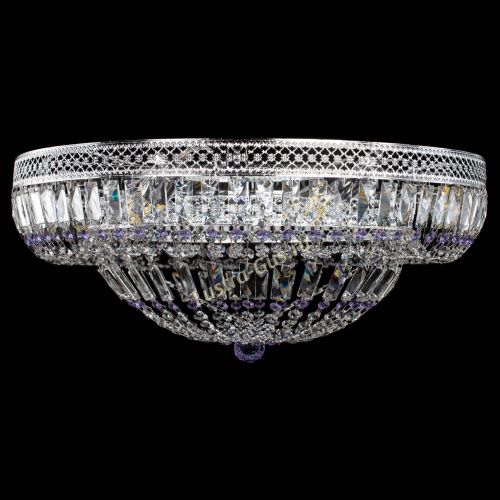 Люстра Венеция Купол пластинка 600 Фиолетовая в Симферополе Гусь Хрустальный