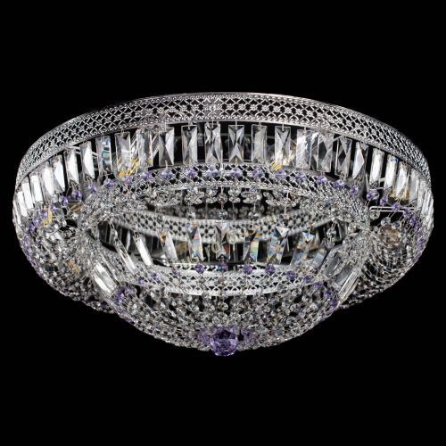 Люстра Венеция Купол пластинка 600 Фиолетовая в Симферополе Гусь Хрустальный