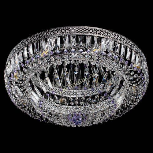 Люстра Венеция Купол пластинка 600 Фиолетовая в Симферополе Гусь Хрустальный